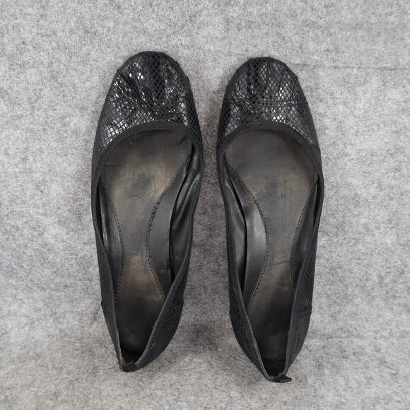 Gap Shoes Womens 10 Ballet Flats Skimmer Slip On Round Cap Toe Black Casual - Picture 7 of 12